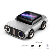 Creative Car-Shaped 2K HD Thumb Camera: Mini & Portable, Auto Focus, Clear in Low Light, Captures Every Wonderful Moment of Childhood and Life(G5 white 32 memory card）