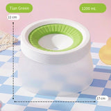 Pet Essential | Splash-Proof Non-Wet Mouth Water Bowl, Dogs and Cats Drink Freely and More Hygienically(Lime milk green ✪1200ML)
