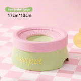 Pet Essential | Splash-Proof Non-Wet Mouth Water Bowl, Dogs and Cats Drink Freely and More Hygienically(GREEN 1200ML)