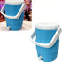 Can-style insulated drink holder, mini can cooling cup, portable double-layer lightweight travel camping outdoor insulating sleeve for soda, beer and other beverages.(BLUE)