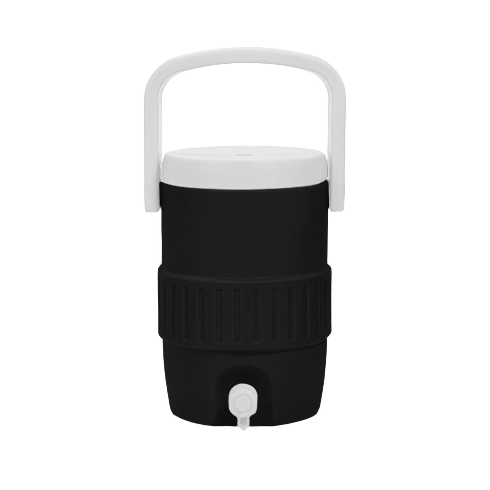 Can-style insulated drink holder, mini can cooling cup, portable double-layer lightweight travel camping outdoor insulating sleeve for soda, beer and other beverages.(BLACK)