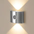 1PCS Induction wall lamp with three-color stepless dimming, 120° auto shut-off, USB rechargeable magnetic installation. Smart motion-sensing LED wall lamp, serving as both a night light and an ambient light./Chrome color