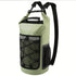 25L Large Capacity Waterproof Backpack Double Layer Rainproof Dry Wet Separation Abrasion Resistant Night Reflective for Outdoor Camping Kayaking Surfing Canyoning Daily Commute（pitch green）