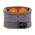 Heated Waist Belt with Vibration Massage – Infrared Heat Therapy, 3 Temp Levels, Rechargeable & Adjustable Strap (GREY)