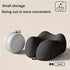 Black Travel & Home Neck Pillow – Ergonomic, portable, perfect for sleep. Fits desks, cars, and long flights. Features slow rebound foam, washable cover.