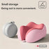 Pink Travel & Home Neck Pillow – Ergonomic, portable, perfect for sleep. Fits desks, cars, and long flights. Features slow rebound foam, washable cover.