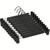 30-Pack Multi-Purpose Adjustable Pant Hangers: Thickened Non-Slip Clips, 360° Rotating Hook, Adjustable Width, Suitable for Organizing and Drying Various Clothes, Towels, and More.
