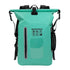 6.6 Gallon Outdoor Backpack, Detachable Shoulder Straps, Transparent Window & Buckle Clips, Suitable for Hiking, Beach Sports, Trekking and Rowing, Green, Portal Adventure Gear(ching; cyan)