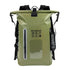 6.6 Gallon Outdoor Backpack, Detachable Shoulder Straps, Transparent Window & Buckle Clips, Suitable for Hiking, Beach Sports, Trekking and Rowing, Green, Portal Adventure Gear(pitch green)