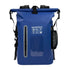 6.6 Gallon Outdoor Backpack, Detachable Shoulder Straps, Transparent Window & Buckle Clips, Suitable for Hiking, Beach Sports, Trekking and Rowing, Green, Portal Adventure Gear(dark blue)