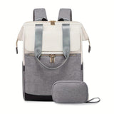 GREY Korean-style Fashion Compact Backpack, Multi-functional & Large Capacity, Lightweight & Easy to Carry, Fits Daily Commute, Lunch Outings, and Short Trips.