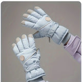 Women's Winter Thick Warm Gloves｜Windproof, Anti-Slip, Touchscreen, Suitable for Skiing, Cycling, and Electric Scooters(BLUE)