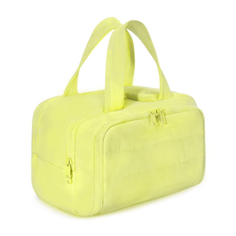 Travel Toiletry & Makeup Bag – Large Capacity Organiser Wash Bag with Compartments(YELLOW)