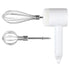 White  Wireless charging handheld mixer, 30W with three-speed settings. Dual whisk heads designed for whipping eggs, cream, and batter. Suitable for both kitchen and outdoor use, also an ideal gift.