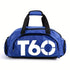 T60 Upgraded Sports Bag: Wet-Dry Separation + Independent Shoe Compartment, Large Capacity, Multiple Carry Options – A Must-Have for Travel./BLUE