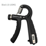 Adjustable Heavy-Duty Grip Strengthener with Counter, 10-100kg – Powerful Forearm and Wrist Builder for Complete Muscle Training & Strength Conditioning(BLACK)