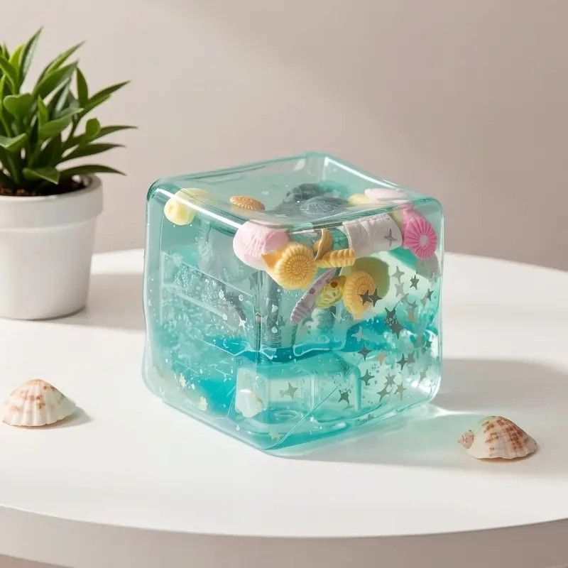Slow Rise Squishy Toy Starfish Ocean Island Maltose Style Soft Slow Rebound Stress Relief Fidget Sensory Toy 3cm Cute Kawaii Desk Decor