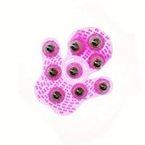 "Palm Nine-Ball Massager" – One Roll Relieves Fatigue, Full Relaxation for Neck, Shoulders, Legs and Feet. Take It Anywhere at Home or Work. A New Essential for Healthy Living.（pink)