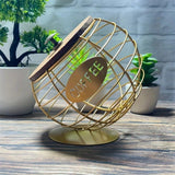 1pc Unique Coffee Capsule Basket Iron Coffee Pod Holder with Slanted Design for Home Bar and Cafe Display.golden