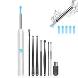 8-Piece Smart Visual Ear Cleaner, 1080P HD AI Warning, IP67 Waterproof Silicone Soft Tip, Safe and Comfortable Comfortable(white))