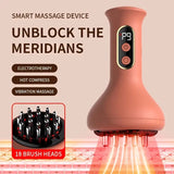 Smart Lymphatic and Back Massager, featuring deep tissue massage and portable design. Powered by USB with a modern aesthetic, it's a perfect holiday health gift for loved ones.