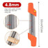 Chain saw file: upgraded lightweight, battery-free and portable, precision sharpening for 3/8-inch saw chain, single-direction reciprocating operation, essential tool for outdoor gardening and forestry maintenance.(Orange-with 4.8 file)