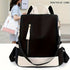 BLACK Large-Capacity Travel Backpack & Tote: Lightweight Soft Nylon, Reversible Shoulder Straps, Multiple Pockets, Fits Teens, Students & Commuters.