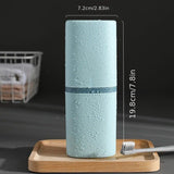 1pc Portable Toothbrush Holder Box, Multi-functional Travel Toothbrush Storage Case, Mouthwash Cup and Toothbrush Container.Sky blue