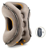 Inflatable Travel Pillow | Multi-Scene Ergonomic Design, 3-Second Inflate/Deflate, Relieves Travel Fatigue.(GREY)