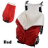 Winter Elderly Wheelchair Heating Blanket | Windproof & Fleece-Lined, Ideal for Both Outings and Home Use(red)