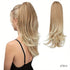 Clip-on Ponytail Hairpiece — Dual-use design, rotate 180° to switch between styles. Made of synthetic fiber, it&