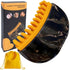 Dual-Sided Lymphatic Massage Brush: Silicone Boosts Circulation, Gua Sha Lifts, Wet & Dry Use, Essential Home Sculpting Tool（black)