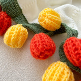 99 Roses Hand-Crocheted Bouquet Blanket: A Versatile Emblem of Eternal Romance, Offering Gentle Warmth Through Every Season（Red rose on white background）