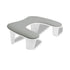 Grey This handheld nail care device integrates a U-shaped pillow and comes with a portable detachable stand. Designed with an inclined PU material and a sturdy base, it is crafted for both comfort and portability.