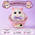 Cute handmade cat squishy toy, original hand-painted, baby-safe soft gel, gift box ideal for gifting. (Large cat + accessories + cat bed + gift box)/Lovely golden gradient