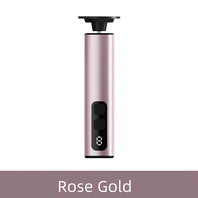 rose gold  Electric Foot File: 3-Speed Adjustable Nano-Level Filing, Type-C Fast Charge, Long Battery Life, Washable & Replaceable Heads, At-Home & Travel Foot Renewal Care