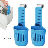 2PCS Hanging Toilet Cleaning Basket: No Drilling Required, Easy Installation, Automatic Cleaning with Every Flush, Long-Lasting Stain Removal, Deodorizing, and Fresh Fragrance/blue