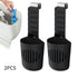 2PCS Hanging Toilet Cleaning Basket: No Drilling Required, Easy Installation, Automatic Cleaning with Every Flush, Long-Lasting Stain Removal, Deodorizing, and Fresh Fragrance/black