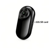 Thumb-Sized 1080P Portable Action Camera: Rotatable Back Clip / Multi-Accessory Expansion / 300mAh Battery, Hands-Free for Cycling, Hiking & Vlogs!(black)