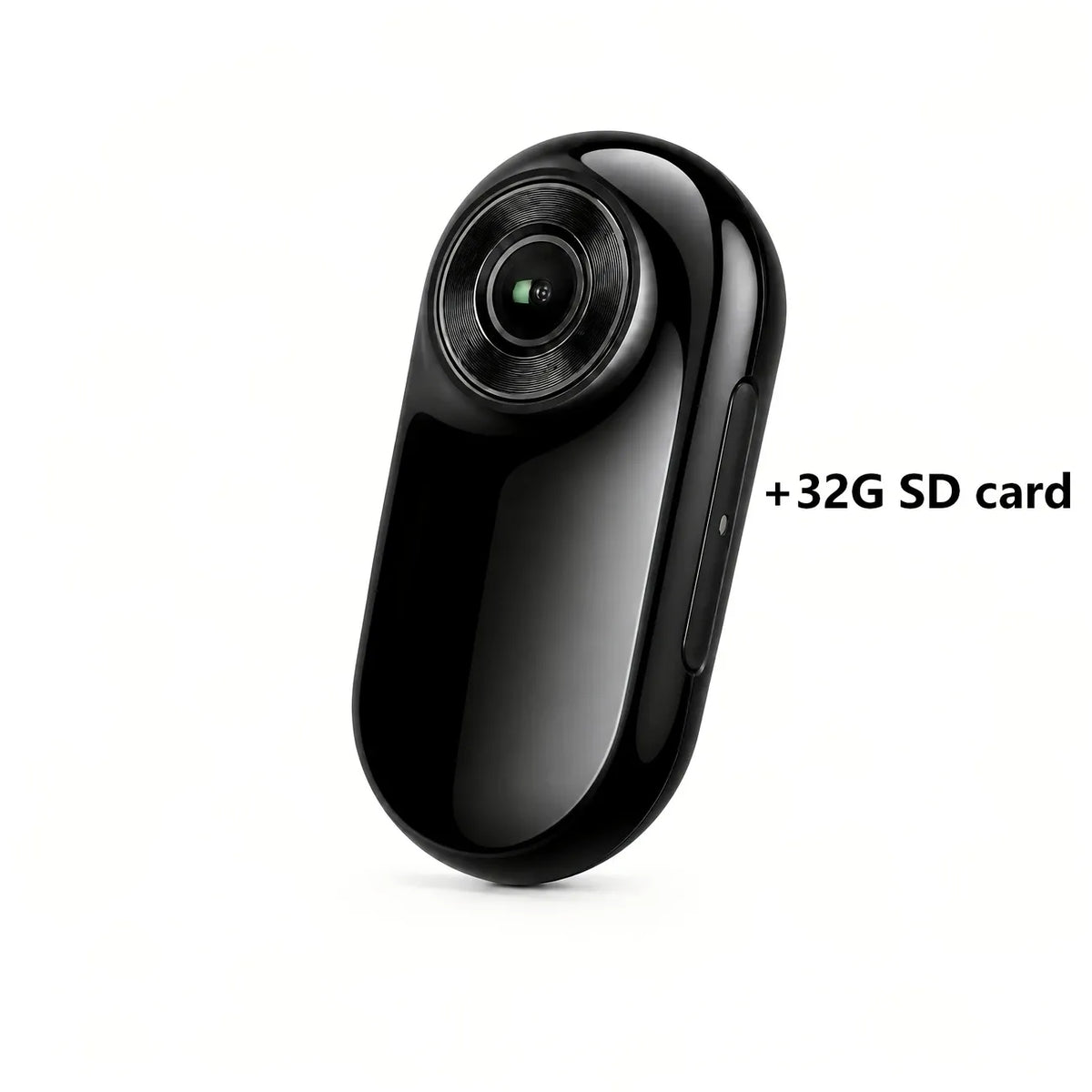 Thumb-Sized 1080P Portable Action Camera: Rotatable Back Clip / Multi-Accessory Expansion / 300mAh Battery, Hands-Free for Cycling, Hiking & Vlogs!(black)