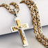Trendy Gold-Plated Cross Men&