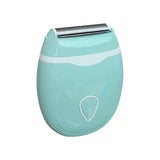 GREEN  Women's Electric Hair Remover, Portable Shaver, suitable for bikini line, legs, and underarms, with detachable blade head.
