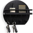 Handcrafted wooden wall organizer with partitioned storage and multifunctional use, easily creating a tidy and stylish entryway./BLACK