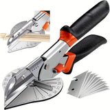 Multi-Angle Cutting Shear, Woodworking Precision Tool, 135-Degree Adjustable, Imported Steel, DIY & Trim Finishing Tool