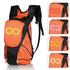 5L Backpack with USB Charging & Smart LED Turn Signals, Lightweight Nylon Commuter Cycling Bag, Safety Reflective Design.Kelly(orange red)