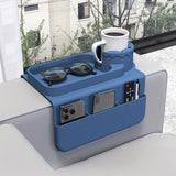 Sofa Cup Holder for Home & Dorm, Armrest Tray Multifunctional Creative Cup Rack, Perfect Thoughtful Holiday Gift for Family.BLUE
