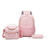Pink Leopard Print Water-Resistant Backpack, Lightweight with Large Capacity, Laptop Compartment Included, Essential for Commuting and Campus./pink