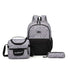 black Leopard Print Water-Resistant Backpack, Lightweight with Large Capacity, Laptop Compartment Included, Essential for Commuting and Campus.&black