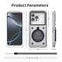 Newly Upgraded IPX8 Diving Phone Case, 15m Waterproof, 6.9-inch Universal, Surfing Swimming Underwater Photography, Shockproof and Scratch-Resistant.GREY WHITE