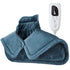 Dark grey This multifunctional electric heating pad: 6 temperature levels, 4 timer settings, magnetic interface, portable, machine washable, perfect for home relaxation and a warm gift.